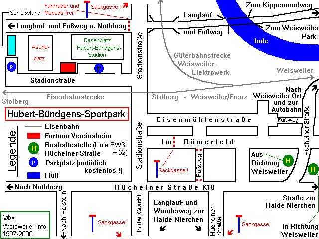 Umgebungskarte vom Hubert-Bndgens-Sportpark !